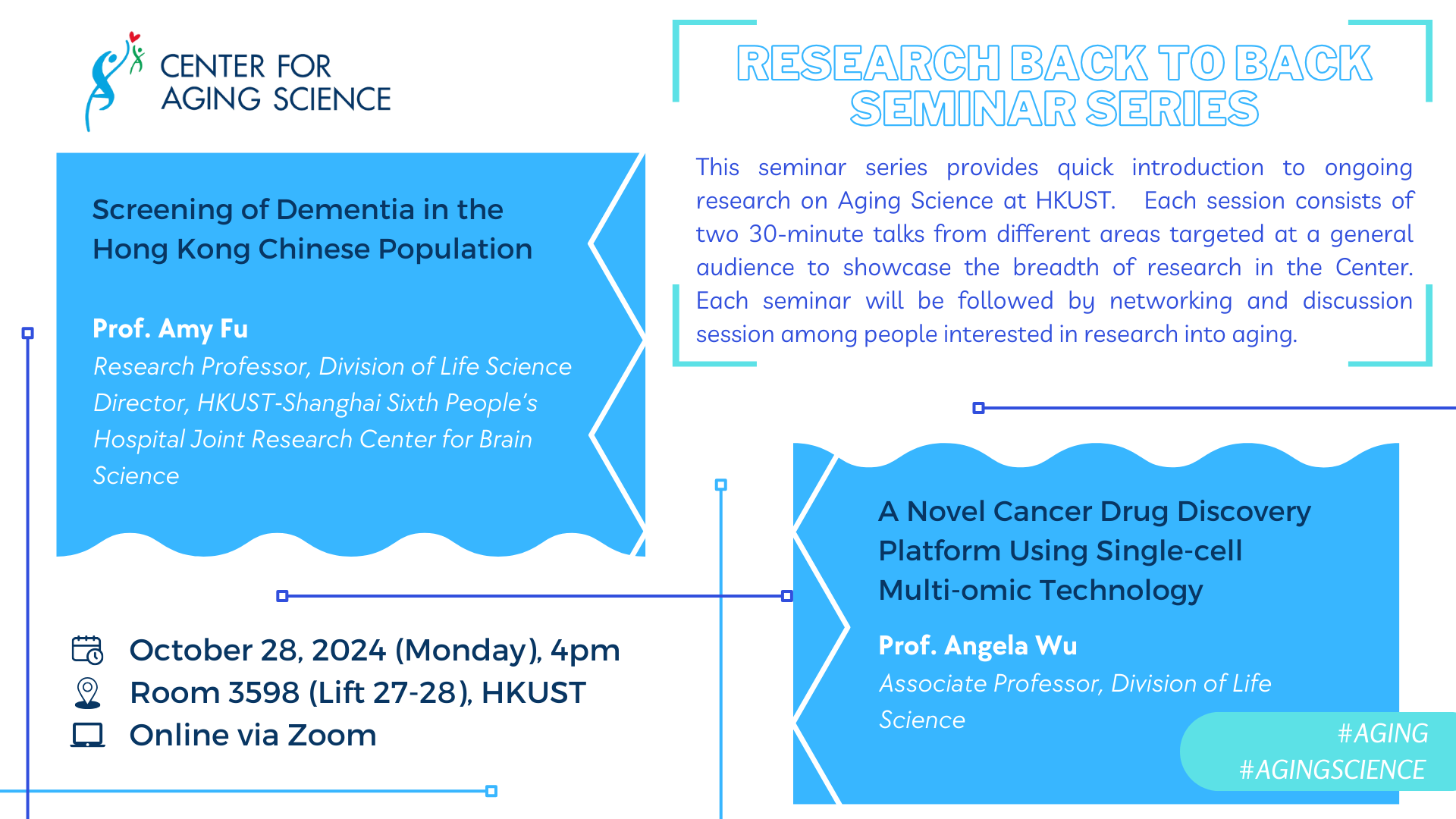 Research Back to Back Seminar Series | Center for Aging Science